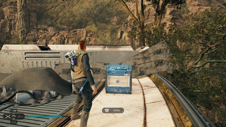 Obok poprzedniej znajdźki jest kratka, po której możecie się wspiąć - Jedi Survivor: Leśny Węzeł - lista sekretów - Star Wars Jedi Survivor - poradnik do gry