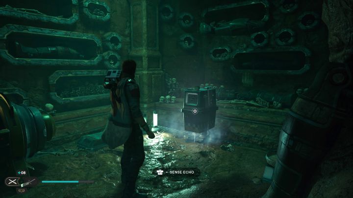 Echo możecie znaleźć w tej samej części krypty, co opisany powyżej zbiornik na stym - Jedi Survivor: Krypta Uhrmy z planety Jedha - lista sekretów - Star Wars Jedi Survivor - poradnik do gry
