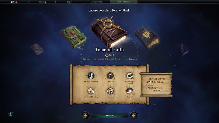Księga magii jest kolejnym wyborem, przed którym staniecie korzystając z opcji własnoręcznej konfiguracji własnej frakcji - Age of Wonders 4: Tworzenie frakcji - Age of Wonders 4 - poradnik do gry