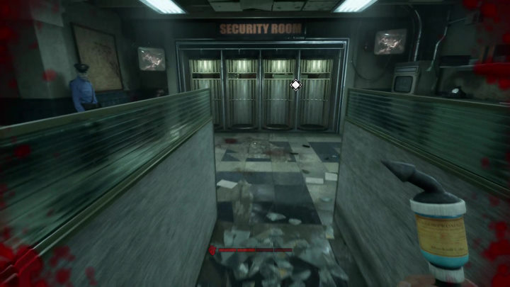 Na końcu pomieszczenia znajdziecie przejście do pomieszczeniach ochrony - The Outlast Trials: Posterunek Policji - Zabij konfidenta - Outlast Trials - poradnik do gry