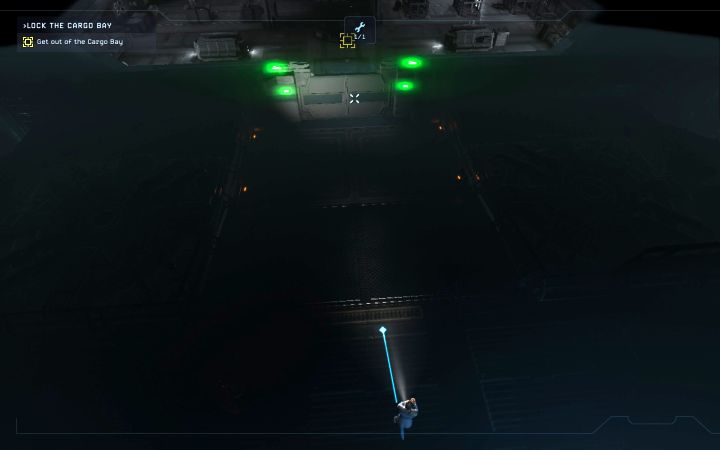 Rozpocznijcie teraz bieg w stronę wyjścia z ładowni (podwójne wciśnięcie prawego przycisku myszy na PC) - Aliens Dark Descent: Jak wydostać się z ładowni w prologu? - Aliens Dark Descent - poradnik do gry