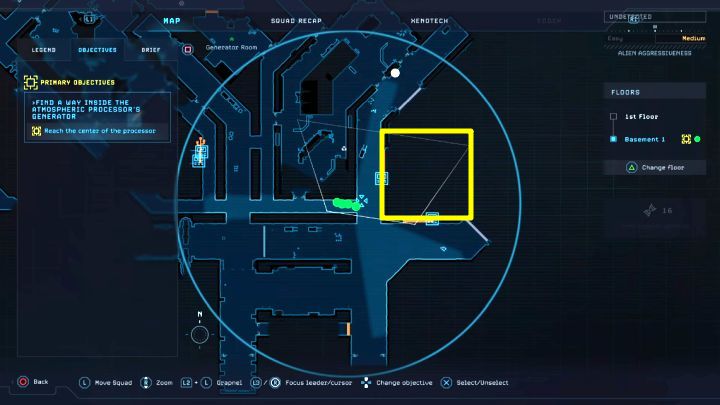 W misji 6 marines docelowo zejdą na pierwszy poziom piwnicy - Aliens Dark Descent: Transporter zwiadowczy i M577 - Aliens Dark Descent - poradnik do gry