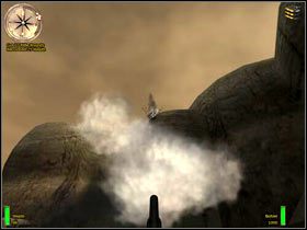 Pobiegnij do działa, przy którym przed chwilą stał wrogi żołnierz i skieruj je do góry - Battle Of Kasserine Pass II (2) | MISJA 2 - Tunisia | MoHAA Breakthrough - Medal of Honor: Allied Assault - Breakthrough - poradnik do gry