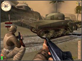 Mimo wszelkich starań minesweeper zostanie jednak unieruchomiony - Battle Of Kasserine Pass II (2) | MISJA 2 - Tunisia | MoHAA Breakthrough - Medal of Honor: Allied Assault - Breakthrough - poradnik do gry