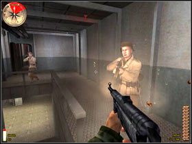 Tradycyjnie już w drodze powrotnej przywita Cię kilku nowych strażników - Bizerte Harbor (5) | MISJA 4 - Tunisia | MoH Alied Assault Breakthrough - Medal of Honor: Allied Assault - Breakthrough - poradnik do gry