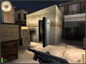 Po dotarciu do skrzyń zatrzymaj się - Bizerte Harbor (5) | MISJA 4 - Tunisia | MoH Alied Assault Breakthrough - Medal of Honor: Allied Assault - Breakthrough - poradnik do gry