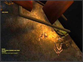 Po odzyskaniu przytomności okazuje się, że wisisz w powietrzu zawieszony na linkach od spadochronu - Glider Landing (1) | MISJA 5 - Sicily | MoH Alied Assault Breakthrough - Medal of Honor: Allied Assault - Breakthrough - poradnik do gry