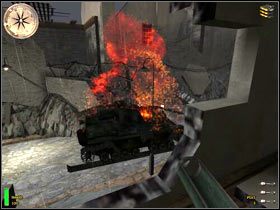 Nadjedzie czołg - Monte Cassino II (1) | MISJA 9 - Italy | MoHAA Breakthrough - Medal of Honor: Allied Assault - Breakthrough - poradnik do gry