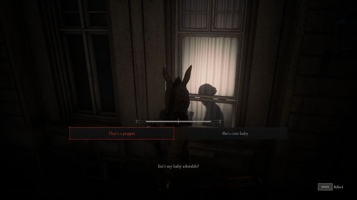 W przypadku kłamstwa otrzymacie jedną nagrodę więcej (mianowicie przedmiot Feel), natomiast jeśli powiecie, że dziecko to tak naprawdę marionetka, to dostaniecie tylko fragment czystego Ergo - Lies of P: Wybory moralne - Lies of P - poradnik do gry