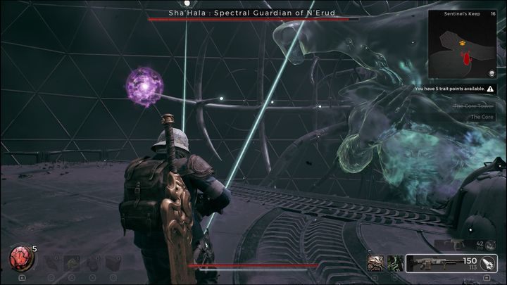 Lekkie pancerze mogą nie być dobrym wyborem, gdyż tutaj liczy się obrona, bardziej niż uniki - Remnant 2: Jak pokonać ShaHala Spectral Guardian of NErud? - Remnant 2 - poradnik do gry