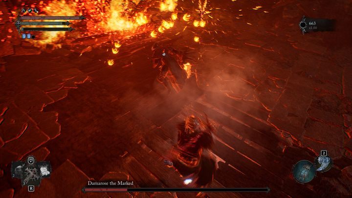 Boss może jeszcze jedynie zaskoczyć miotaczem płomieni - Lords of the Fallen: Jak pokonać bossa Damarose Naznaczona? - Lords of the Fallen - poradnik do gry