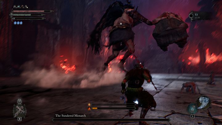 Gdy zdrowie bossa będzie na niskim poziomie, wróci do początkowego miejsca, w którym przebywał - Lords of the Fallen: Jak pokonać bossa Boleściwy Monarcha? - Lords of the Fallen - poradnik do gry