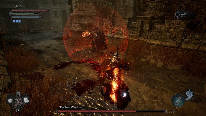Gdy zdrowie bossa będzie spadać, co jakiś czas Żelazny Wędrowiec będzie otaczał się czerwoną barierą - Lords of the Fallen: Jak pokonać bossa Żelazny Wędrowiec? - Lords of the Fallen - poradnik do gry