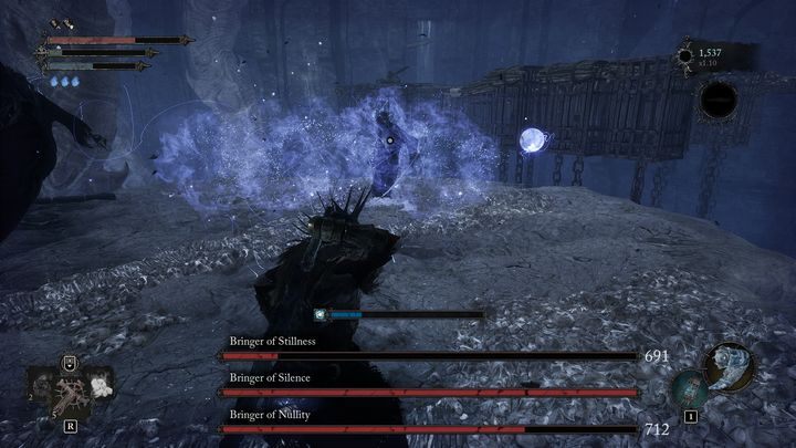Bądźcie w ciągłym ruchu i odbiegajcie od bossów, jeśli zaczniecie walczyć z trzema jednocześnie - Lords of the Fallen: Jak pokonać bossa Zwiastun Bezruchu, Nicości i Ciszy? - Lords of the Fallen - poradnik do gry