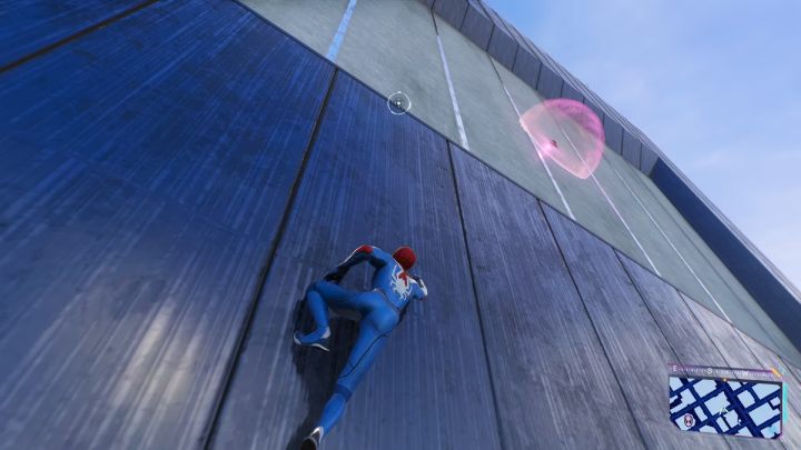 Ten Spider Bot jest na ścianie wieżowca - Spider Man 2: Wszystkie Spider Boty lokacje - Spider Man 2 - poradnik do gry