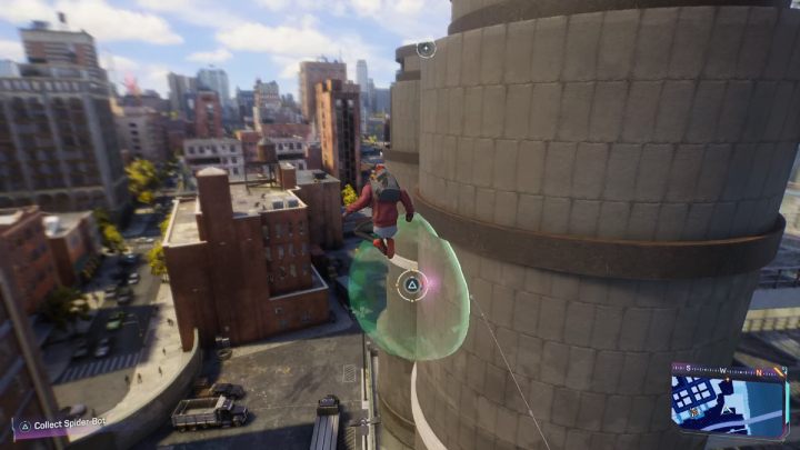 Ten Spider Bot jest na wielkim kominie industrialnym - Spider Man 2: Wszystkie Spider Boty lokacje - Spider Man 2 - poradnik do gry