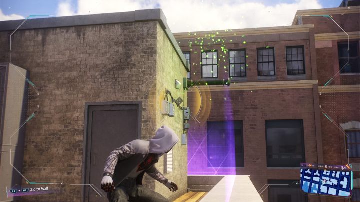 Zeskanujcie dźwignię na dachu budynki i pociągnijcie za nią - Spider Man 2: Wszystkie skrytki Prowlera - lokacje - Spider Man 2 - poradnik do gry