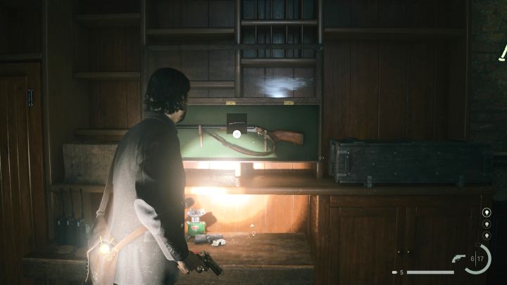 Jeśli wcześniej pozyskaliście wszystkie inne bronie (Sagi oraz Alana) to teraz odblokujecie trofeum W komplecie - Alan Wake 2: Zagadka zdobycia strzelby dubeltówki obok Oceanview Hotel - Alan Wake 2 - poradnik do gry