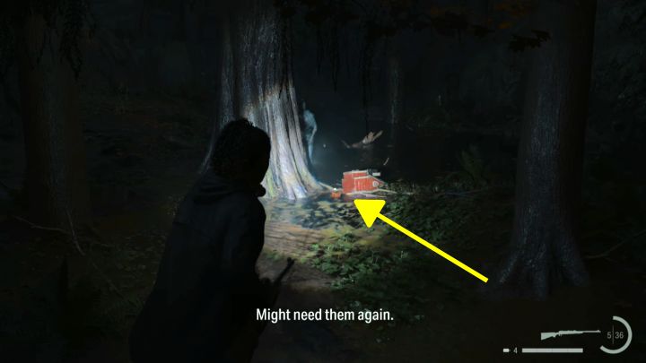 Z dotarciem do sekretu musicie zaczekać aż Saga w Return 5 zdobędzie nożyce do prętów - opisaliśmy to na osobnej stronie poradnika - Alan Wake 2: Wszystkie zagadki rymowanek w Cauldron Lake - Alan Wake 2 - poradnik do gry