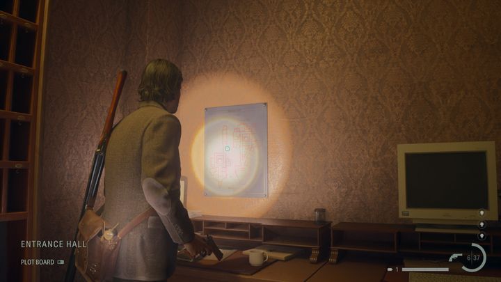 Po dotarciu do hotelu i spotkaniu z Zanem, skierujcie się do windy i udajcie się na parter - Alan Wake 2: Wszystkie mapy lokacji - Alan - Alan Wake 2 - poradnik do gry