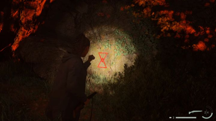 Skrytka kultu jest w niewielkiej odległości na północny-zachód od Strażnicy leśnej w lesie Bunker Woods - Alan Wake 2: Wszystkie zagadki skrytek kultu w Bright Falls - Alan Wake 2 - poradnik do gry