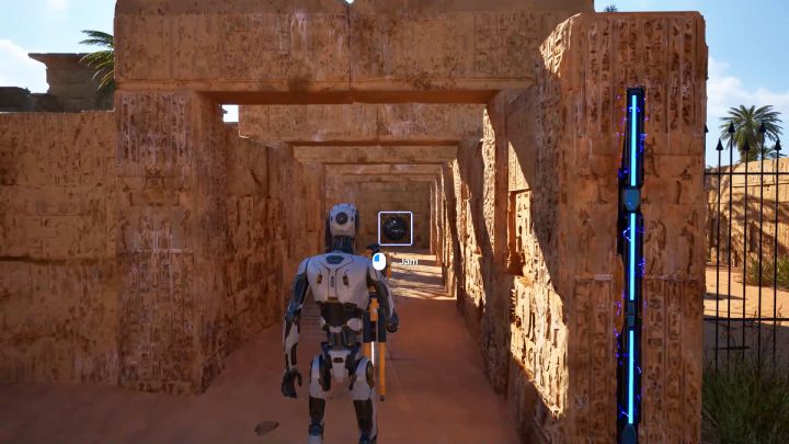 Po zebraniu wszystkich 4 żółtych klocków, udajcie się do kolejnej bramy - Talos Principle 2: Prolog - wszystkie zagadki Tetris - Talos Principle 2 - poradnik do gry