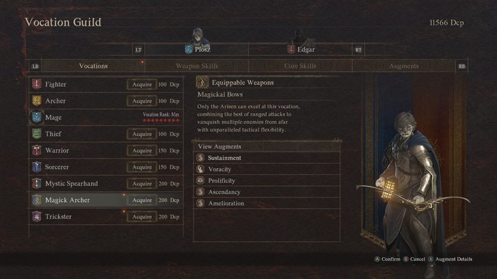 Na późniejszych etapach gry stopniowo odblokowywać będziecie kolejne wokacje nazywane hybrydowymi - Dragons Dogma 2: Jak zmienić wokację? - Dragons Dogma 2 - poradnik do gry