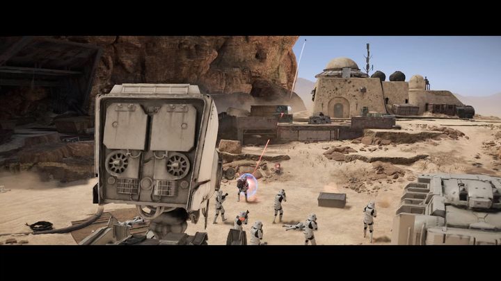 Walczcie z siłami Imperium aż do rozpoczęcia cutscenki, która zakończy zadanie - Star Wars Outlaws: Przysługa dla Jabby - solucja, opis przejścia - Star Wars Outlaws - poradnik do gry