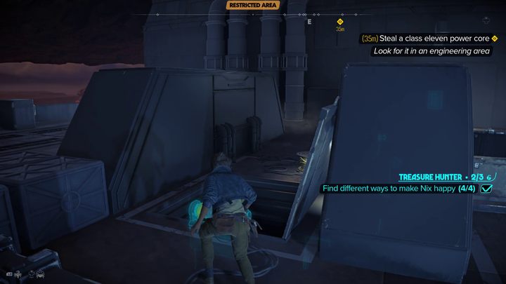 Unikając wzroku szturmowców, znajdźcie otwartą klapę prowadzącą do wnętrza bazy - Star Wars Outlaws: Wrak - solucja, opis przejścia - Star Wars Outlaws - poradnik do gry