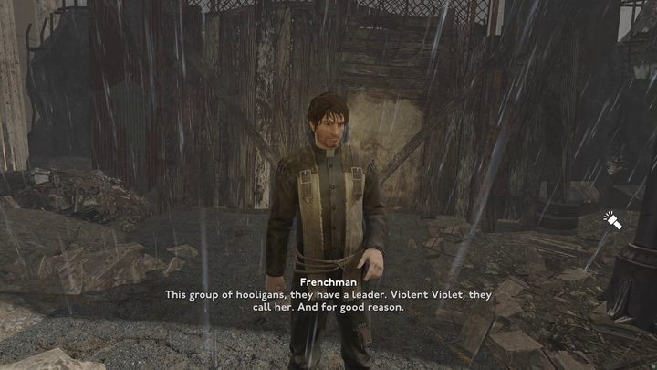Frenchman poprosi Was o zlikwidowanie przywódczyni lokalnego gangu - Violent Violet - Fallout London: Fidei Defensor - Fallout London - poradnik do gry