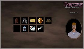 W szafce koło okna zauważyłem jakąś kartkę papieru - 1. Obudź mnie zanim umrę - cz.2 - Runaway: A Road Adventure - poradnik do gry