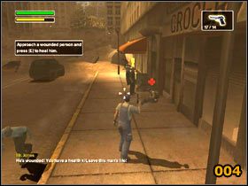 Na dole powie ci abyś rozwalił beczki (003 ) , obok, których stoją żołnierze - Manhattan Invasion | Solucja | Freedom Fighters - Freedom Fighters - poradnik do gry