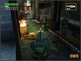 Gdy dotrzesz go ogromnej hali (082) nie skręcaj na prawo tylko wal przed siebie (083) (084) aż znajdziesz Bagztona i The Kida (085) - Rebel Station | Solucja | Freedom Fighters - Freedom Fighters - poradnik do gry