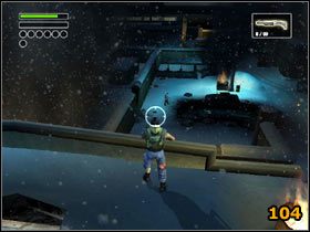 Po cichu pomykaj do płonącego budynku po lewej stronie (103) - High Scholl | Solucja | Freedom Fighters - Freedom Fighters - poradnik do gry