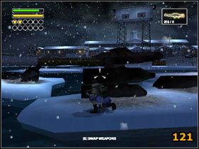 Żeby nie przyszło ci do głowy pływanie w morskiej wodzie, gdyż możesz nabawić się hipotermii - Boat Landing Governors Island | Solucja | Freedom Fighters - Freedom Fighters - poradnik do gry