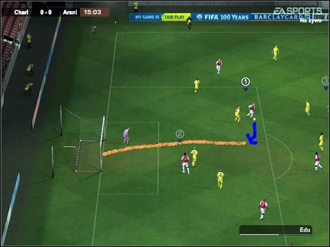 rys 06. Przykład 2 - Off the Ball Control | Stałe fragmenty gry | FIFA Football 2004 - FIFA Football 2004 - poradnik do gry