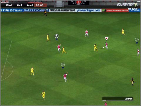 rys 07. Przykład 3 - Off the Ball Control | Stałe fragmenty gry | FIFA Football 2004 - FIFA Football 2004 - poradnik do gry