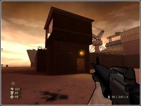 Tam spotkasz jeszcze kilku wrogich żołnierzy, ale trudy walki z nimi wynagrodzi bajeczny zachód słońca - [Solucja] Molo 33 cz.1 | XIII - XIII - poradnik do gry