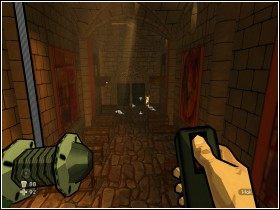 Nie opuszczaj się jednak od razu na posadzkę - bezpieczniej będzie pozbyć się napastników z góry - [Solucja] Sanktuarium cz.4 | XIII - XIII - poradnik do gry