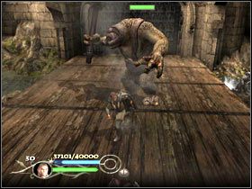 Zza murów wyskoczy troll jaskiniowy, blokując ci przejście na pola Pelennoru - The sauthern gate - Droga Aragorna, Legolasa oraz Gimliego - Władca Pierścieni: Powrót Króla - poradnik do gry