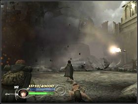 8 - Escape from Osgiliath (1) - Szlak Froda i Sama - Władca Pierścieni: Powrót Króla - poradnik do gry