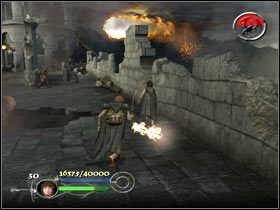 8 - Escape from Osgiliath (2) - Szlak Froda i Sama - Władca Pierścieni: Powrót Króla - poradnik do gry