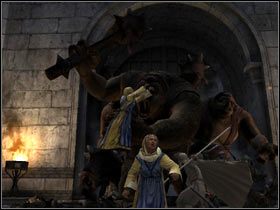 6 - Minas Tirith - courtyard - Droga Gandalfa Białego - Władca Pierścieni: Powrót Króla - poradnik do gry