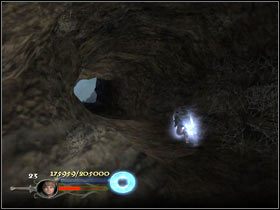 W następnej kolebie będzie ciężej, z uwagi na multum czarnych szczękowców - Shelob's Lair (2) - Szlak Froda i Sama - Władca Pierścieni: Powrót Króla - poradnik do gry