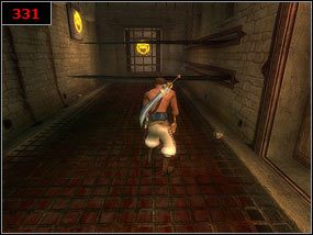 Metalową klatkę wsuwamy na zapadnię [330] , dzięki czemu otwiera się brama - At last were here - Prince of Persia: Piaski Czasu - poradnik do gry