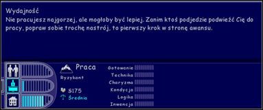 Poniżej, pod kontaktami mamy okienko z pracą, a w nim informację o stanie zatrudnienia naszego bohatera - Stan zatrudnienia w The Sims - The Sims - poradniki