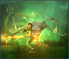 Po szczegóły odnośnie walki zapraszam na sam koniec poradnika, teraz dodam tylko tyle, że najlepiej walczyć z nim najprostszą kombinacją polegającą na dwukrotnym wciskaniu klawisza ataku (domyślnie lewy przycisk myszy) - Beyond Good & Evil - poradnik do gry