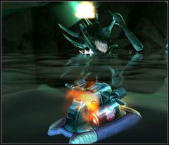 Omijaj wypuszczane przez potwora miny (możesz je też niszczyć) - 06 Hillys | Beyond Good & Evil - Beyond Good & Evil - poradnik do gry