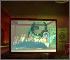Podejdź do zbiornika wodnego (screen) i zrób zdjęcie pływającej w nim rybce, następnie porozmawiaj ze sprzedawcą - 18 Hillys | Beyond Good & Evil - Beyond Good & Evil - poradnik do gry