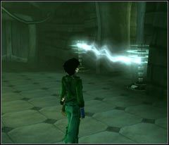 Jeśli czujesz się na siłach możesz posłać jednego z nich w stronę ukazanej na screenie elektrycznej zapory - 27 Nutripils Factory | Beyond Good & Evil - Beyond Good & Evil - poradnik do gry